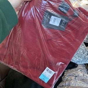 NWT Greg Norman Sz XXL Red Merino Wool Sweater